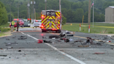 Sheriff: 1 dead in fiery multi-vehicle crash in Dearborn County