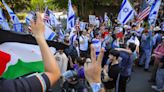Dueling Israel/Palestine protests on UW campus remain peaceful