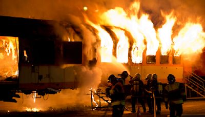 Train Carrying Hazardous Materials Derails And Catches Fire In North Dakota | iHeart