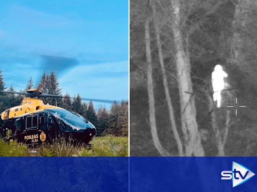 Woman lost in woods rescued by helicopter using thermal imaging