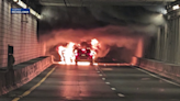 Vehicles catch fire inside Ted Williams Tunnel in Boston