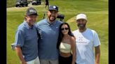 Travis Kelce warmed up for Tight End University by golfing with The Great One
