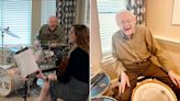 WWII veteran, 100, celebrates milestone birthday by playing drums, reveals secrets to longevity