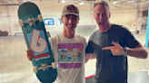 Tony Hawk Surprises Tom Schaar with Birdhouse Pro Model Ahead of Paris Olympics