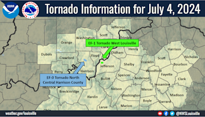 Tornado touched down in Kentucky on Fourth of July. More storms possible
