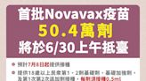 首批50.4萬劑Novavax疫苗明抵台 最快7/8開打