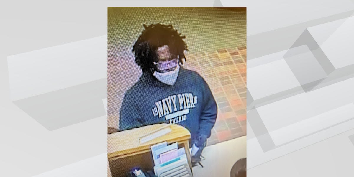 Alexandria Police looking for suspect involved in Bremer Bank armed robbery