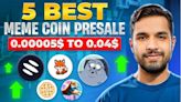 The Top 5 Meme Coin Presales to Invest in Right Now - Only Investors Video Review