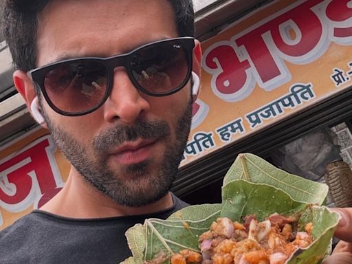 Kartik Aaryan takes a ‘chaat break’ in Orchha while shooting for Bhool Bhulaiyaa 3