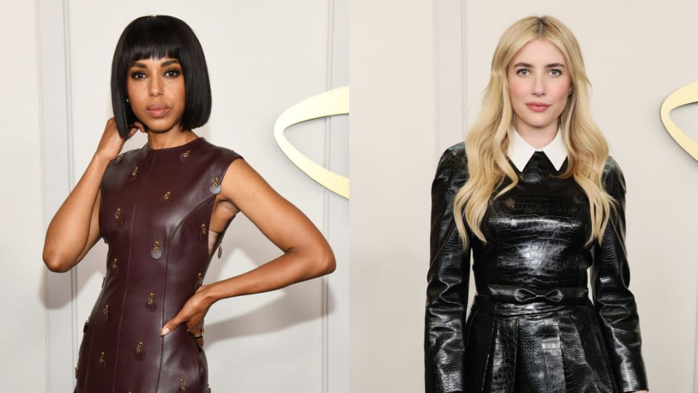 Kerry Washington in Brandon Maxwell, Emma Roberts in Leather Minidress and More Disney 2024 Upfront Red Carpet Looks