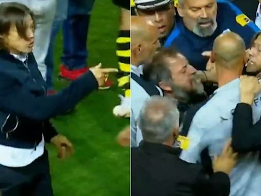 VIDEO: Matías Almeyda protagoniza pelea en el futbol de Grecia | El Universal