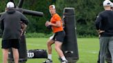 Joe Burrow working extra with new TE Mike Gesicki at Bengals practice