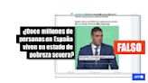 En España viven 4,2 millones de personas con carencia material severa, no más de 12 millones