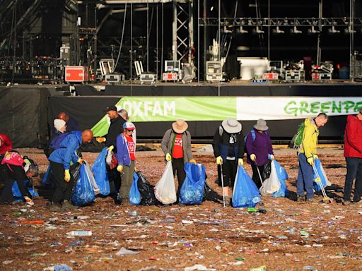 Glastonbury 2024: Massive cleanup operation gets underway at Worthy Farm