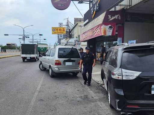 新營復興路違規占用車道多 南市警加強取締