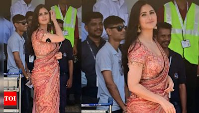 Katrina Kaif sparks health concerns as she gets spotted with a black patch; which could be to monitor diabetes or fitness; worried fans ask, 'Is she okay?' | Hindi Movie News - Times of India