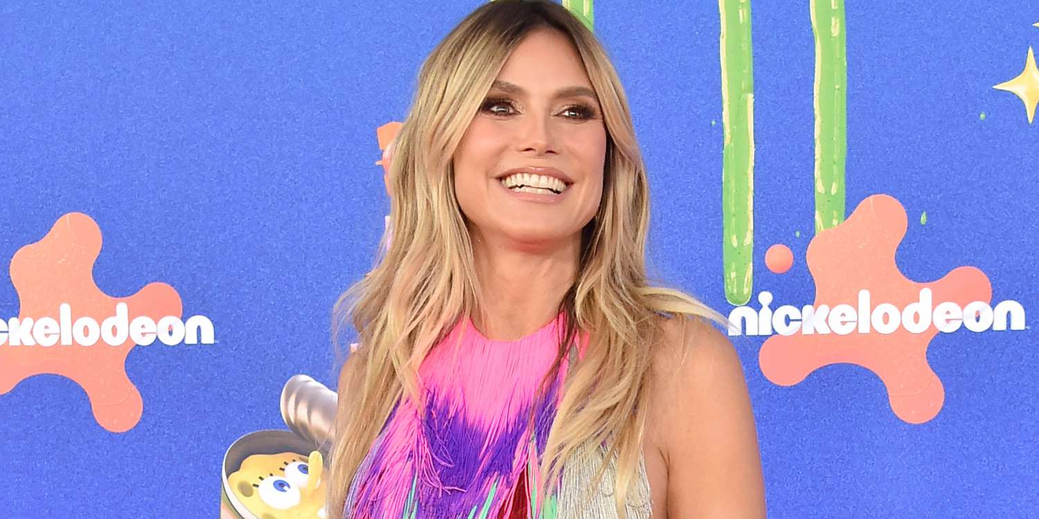 Heidi Klum's Neon Fringe Dress Looked Like an Abstract Painting