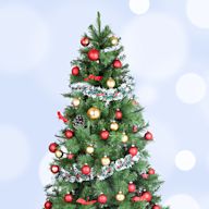 Artificial or real evergreen trees, traditionally decorated during the Christmas season. Come in various sizes, from tabletop to towering, and can be pre-lit or unlit. The centerpiece of holiday home decor, where ornaments and lights are displayed.