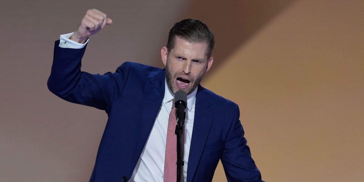 Eric Trump Freaks Out After His Cousin Endorses Kamala Harris