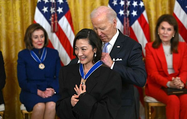 Michelle Yeoh Receives Presidential Medal of Freedom from President Joe Biden