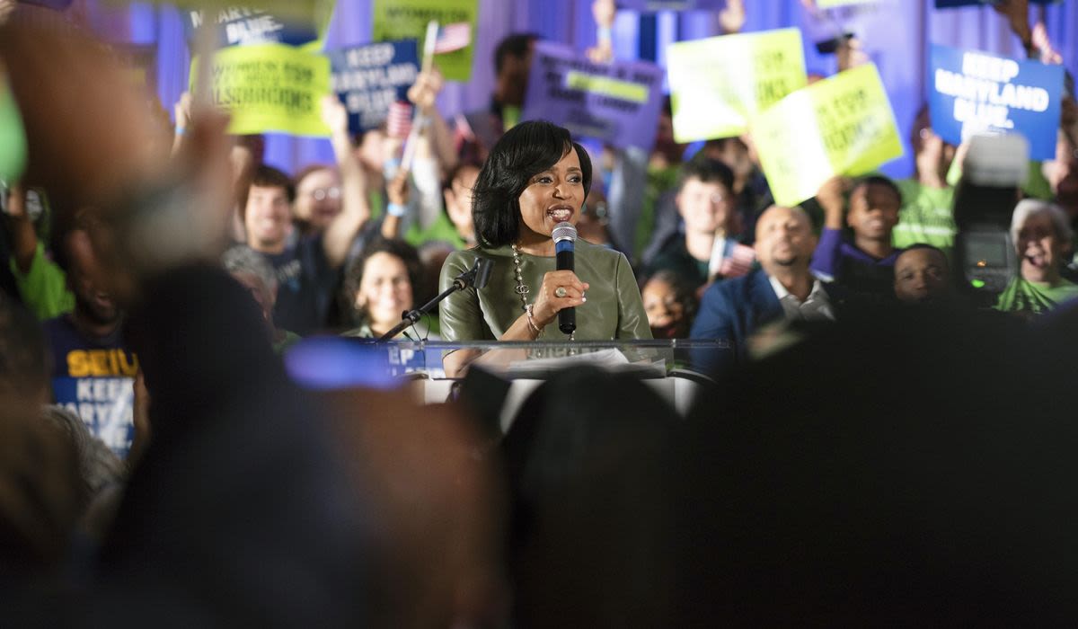 Angela Alsobrooks joins Kamala Harris at a gun-control rally, promises tough laws if sent to Senate