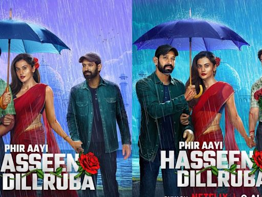 Netflix's 'Phir Aayi Hasseen Dillruba': Taapsee Pannu shares new posters, falls in love with Sunny Kaushal and '12th Fail' star Vikrant Massey