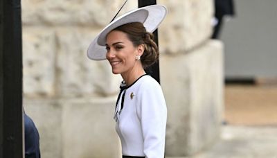 Kate Middleton Makes Royal Return to Trooping the Colour in a Black and White Jenny Packham Dress