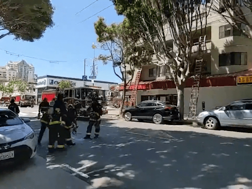 2-alarm fire burning at residential care facility in SF Japantown