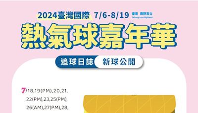 台東國際熱氣球嘉年華7月登場 COACH名牌包化身全球最大熱氣球飛上天