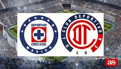 Cruz Azul vs Toluca: estadísticas previas y datos en directo | Liga MX Apertura 2024