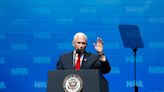 Trump and Pence compete for ovations at the NRA after a rash of mass shootings