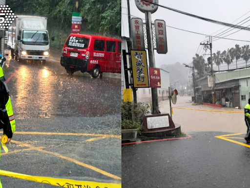 天氣／新北午後雷雨成災！道路淹成河流 三峽土石流疏散9人│TVBS新聞網