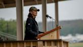 Michigan National Guard Pass in Review ceremony at Camp Grayling