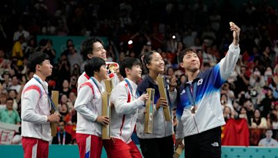 Paris Olympics 2024: North-South Korea podium selfie in table tennis mixed doubles event goes viral