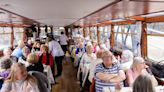 I spent the afternoon on a floating restaurant where the captain led a conga line