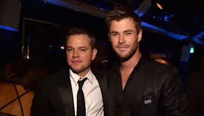 Chris Hemsworth held Matt Damon’s hand as he got a new tattoo