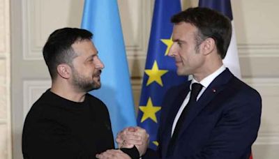 Macron reitera a Zelenski todo el apoyo de Francia y pide una tregua olímpica