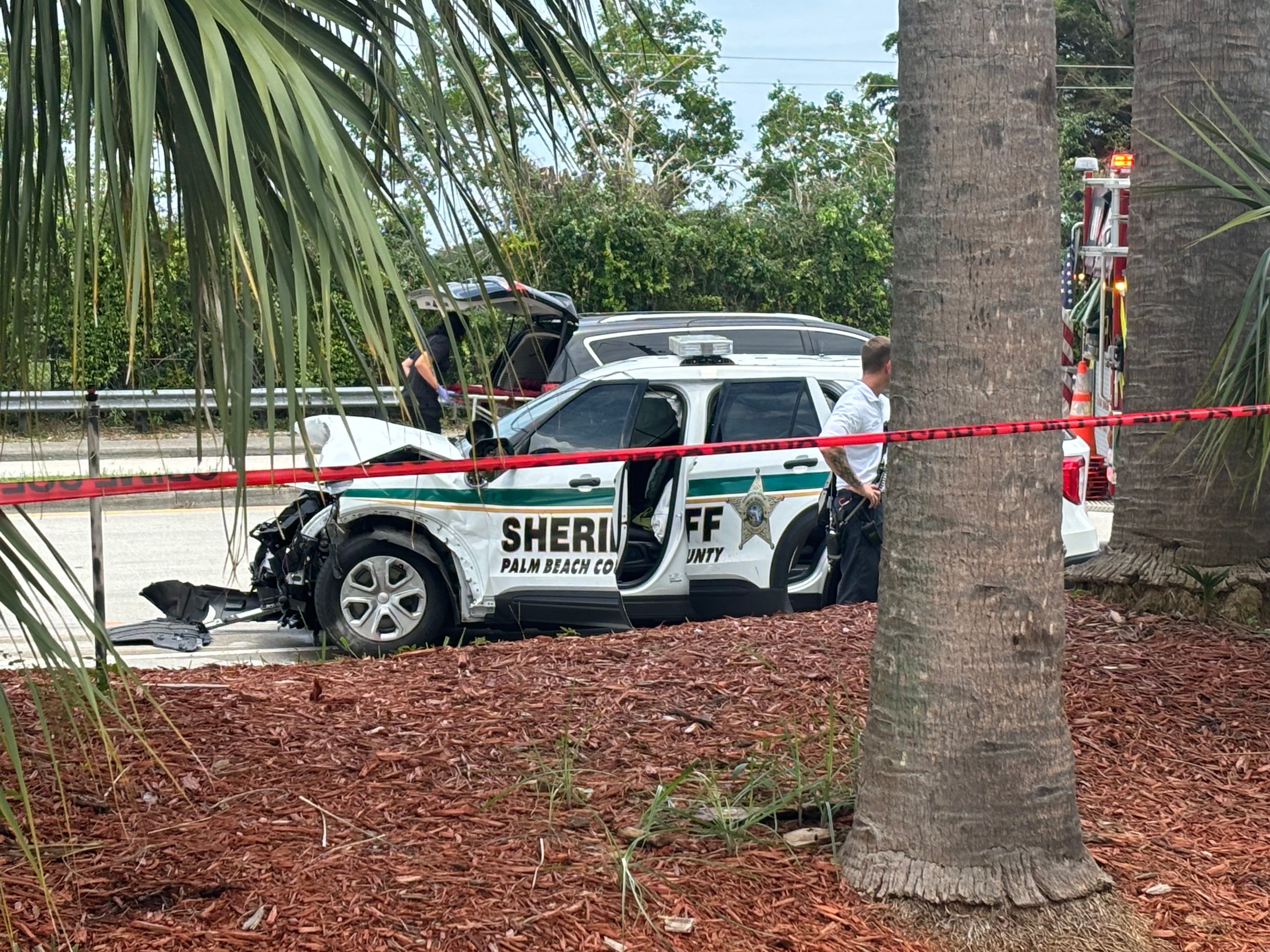 Deadly collision west of Boynton Beach after PBSO deputy was responding to bank robbery