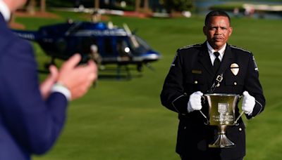 Charlotte-Mecklenburg police chief delivers Wells Fargo Championship trophy