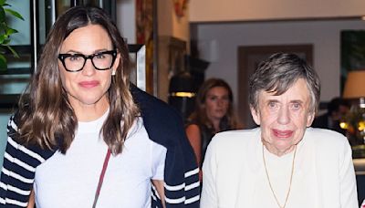 Jennifer Garner holds her mom Patricia's hand as they step out in NYC