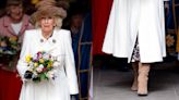 Queen Camilla Wears Her Statement Suede Boots During Royal Appearance at Worchester