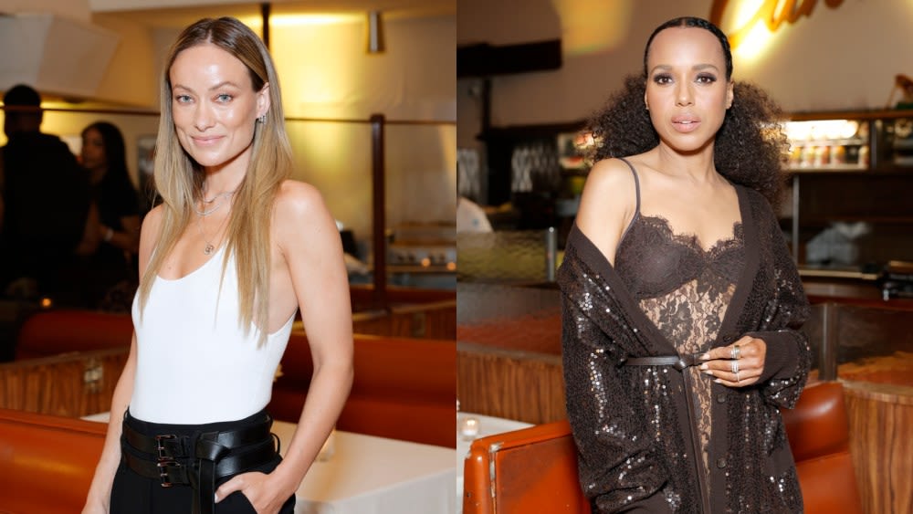 Kerry Washington Embraces Lace in Slipdress, Olivia Wilde Goes Black and White and More Stars at Michael Kors Dinner Party