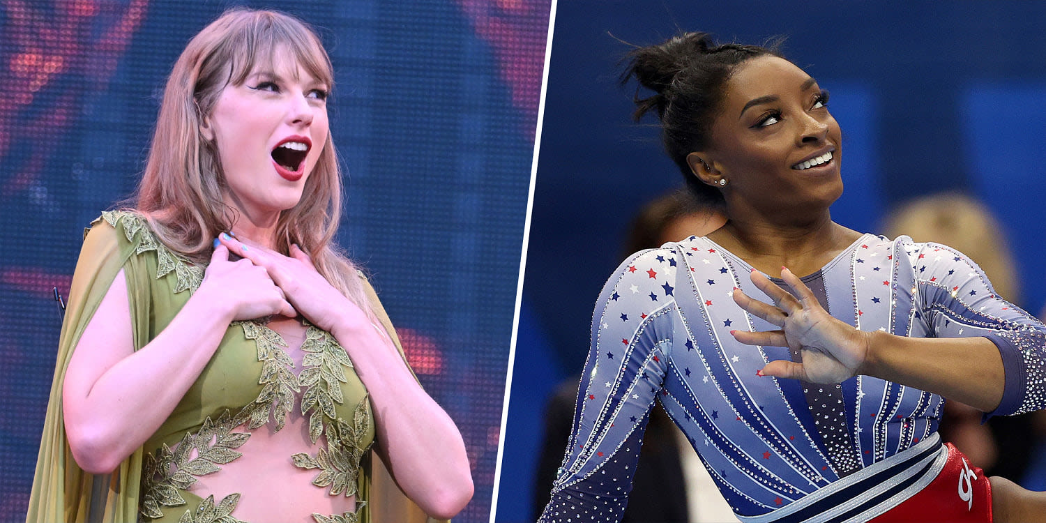 Taylor Swift reacts to Simone Biles' floor routine featuring her song: 'Watched this so many times'