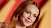 Lindsay Lohan Stuns in Metallic Gown at First Oscars Afterparty Appearance in 18 Years