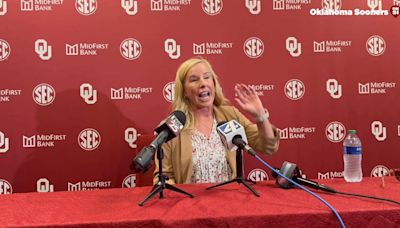 WATCH: Oklahoma HC Patty Gasso Speak to the Media Following Her Statue Unveiling Ceremony