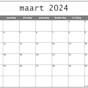 maart Kalender