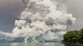 Video shows lightning shooting from toxic ash cloud during powerful volcanic eruption in Indonesia