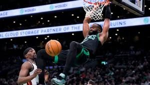 Celtics advance to East semifinals, beating short-handed Heat 118-84 in Game 5