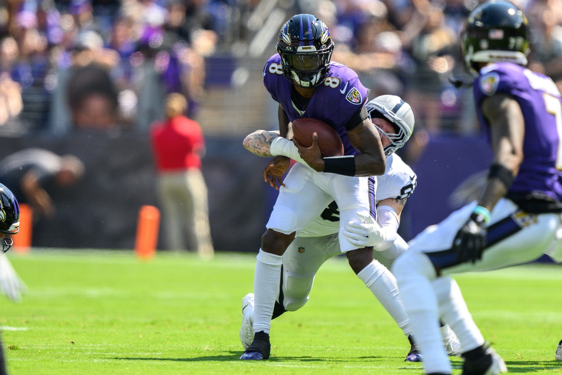 Takeaways and observations from first half of the Ravens matchup vs. the Raiders