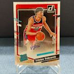 2023-24 Panini Donruss Tristan Vukcevic  Rookie AUTO RC 簽名 巫師隊 新秀 中鋒